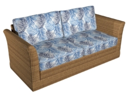 D955 Ocean Breeze fabric upholstered on furniture scene