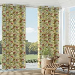 D957 Granada drapery fabric on window treatments