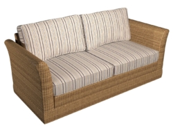 D992 Sand Stripe fabric upholstered on furniture scene