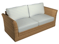 D995 Spring Wave fabric upholstered on furniture scene