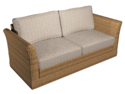 D996 Sand Wave fabric upholstered on furniture scene