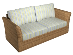 D999 Spring Wide Stripe fabric upholstered on furniture scene