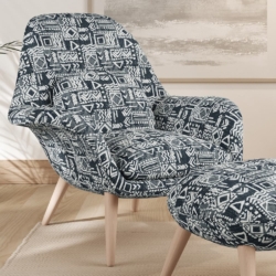 F300-132 fabric upholstered on furniture scene