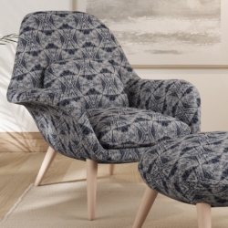 F400-108 fabric upholstered on furniture scene