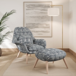 F400-111 fabric upholstered on furniture scene
