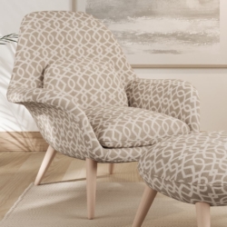 F400-117 fabric upholstered on furniture scene