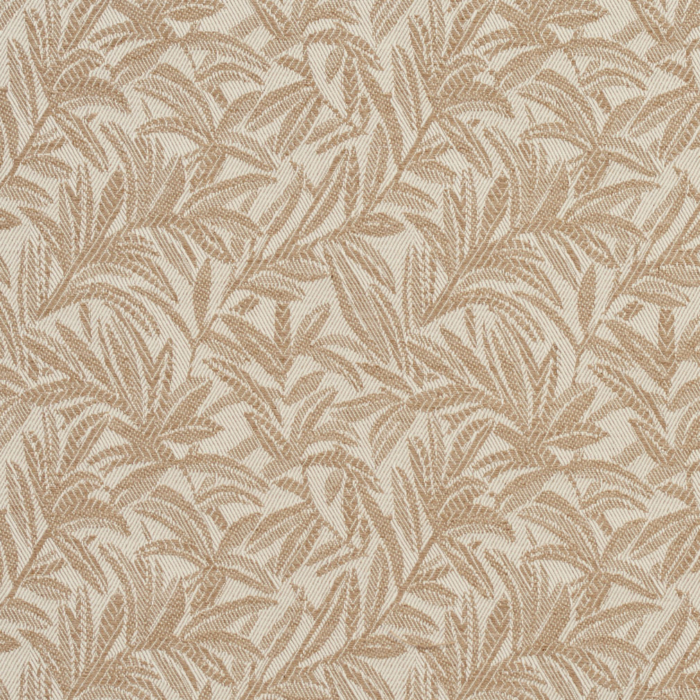 M125 Taupe Leaf upholstery and drapery fabric by the yard full size image