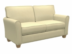 M293 Wheat Pinstripe fabric upholstered on furniture scene