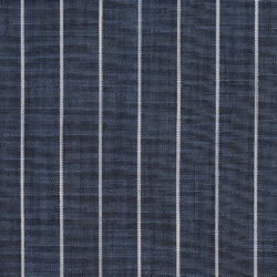 M297 Indigo Pinstripe upholstery and drapery fabric by the yard full size image