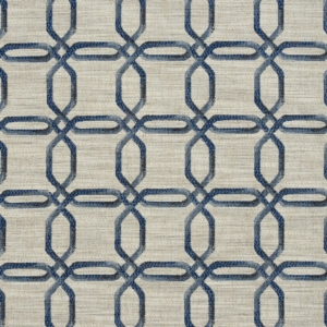 R140 Cobalt upholstery and drapery fabric by the yard full size image