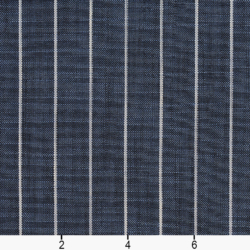 Image of R203 Indigo Pinstripe showing scale of fabric