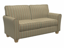 R205 Juniper Stripe fabric upholstered on furniture scene