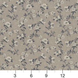 Image of R344 Cobalt Floral showing scale of fabric