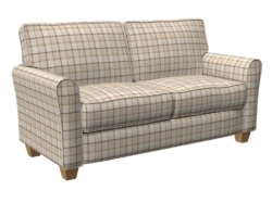 R378 Ivory Plaid fabric upholstered on furniture scene