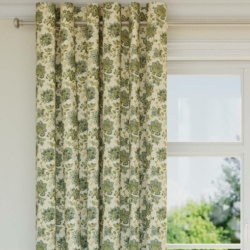 R420 Meadow drapery fabric on window treatments