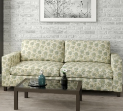 R420 Meadow fabric upholstered on furniture scene