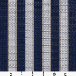 Image of S116 Cobalt Stripe showing scale of fabric