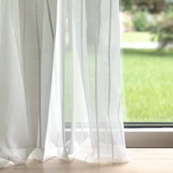 SH106 Alabaster drapery fabric on window treatments