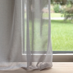 SH107 Cement drapery fabric on window treatments