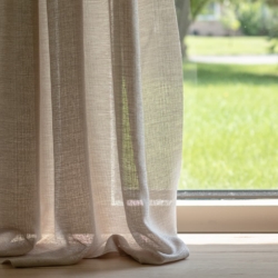 SH117 Burlap drapery fabric on window treatments