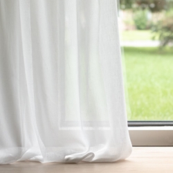 SH128 Porcelain drapery fabric on window treatments