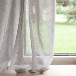 SH131 Grey drapery fabric on window treatments