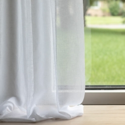 SH141 Salt drapery fabric on window treatments