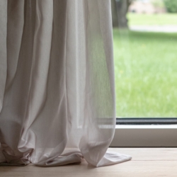 SH146 Pebble drapery fabric on window treatments