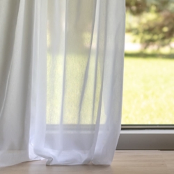 SH149 Natural drapery fabric on window treatments