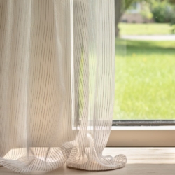 SH160 Hazelwood drapery fabric on window treatments