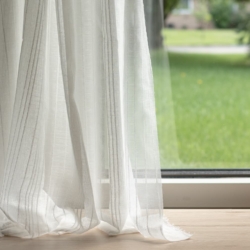 SH162 Igloo drapery fabric on window treatments