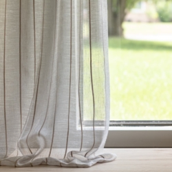 SH164 Taupe drapery fabric on window treatments