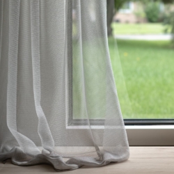 SH176 Greige drapery fabric on window treatments