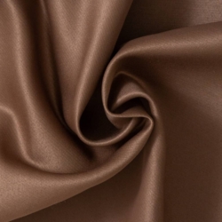 Y550 Mocha Sateen Upholstery Fabric Closeup to show texture