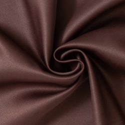 Y551 Chocolate Sateen Upholstery Fabric Closeup to show texture