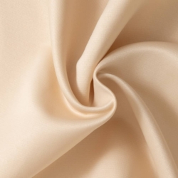 Y553 Cream Sateen Upholstery Fabric Closeup to show texture