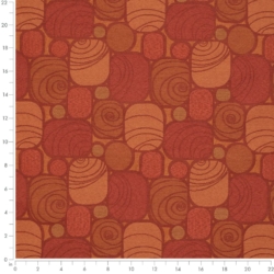 Image of Y973 Scarlet showing scale of fabric
